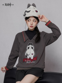 Arlecchino Impression Series Layered-Look Hoodie (4)
