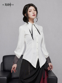 Arlecchino Impression Series Tie-Waist Fitted Shirt (6)