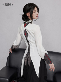 Arlecchino Impression Series Tie-Waist Fitted Shirt (5)