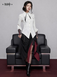 Arlecchino Impression Series Tie-Waist Fitted Shirt (2)