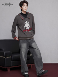 Arlecchino Impression Series Layered-Look Hoodie (3)