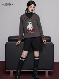 Arlecchino Impression Series Layered-Look Hoodie (2)