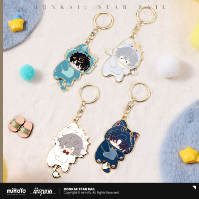Chibi Metal Keychain (男生宿舍系列) - Dan Heng, Blade, Jing Yuan, Sunday
