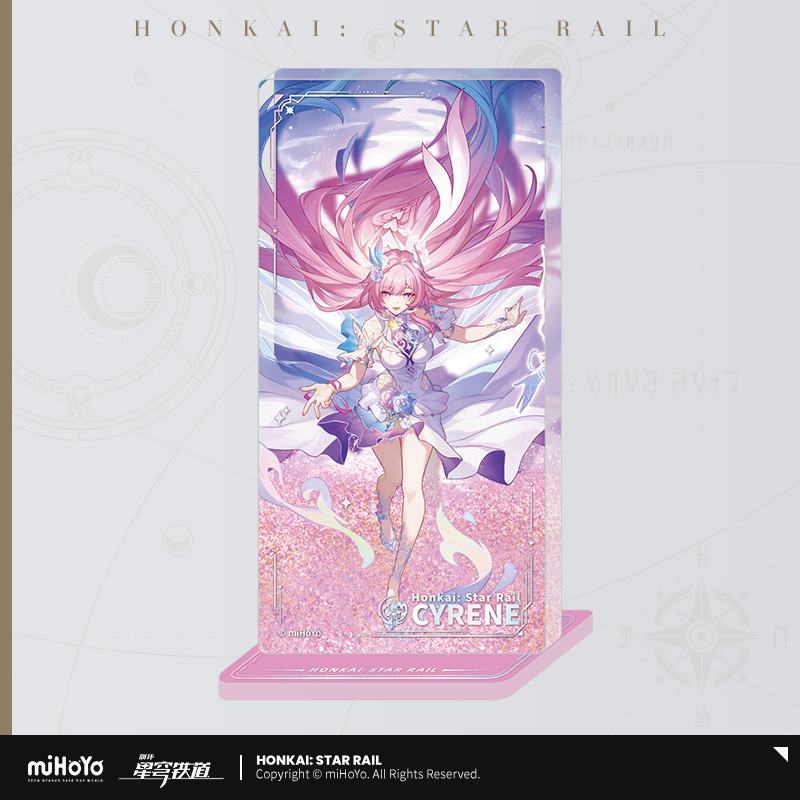 Character Portrait Series Flowing Glitter Acrylic Stand