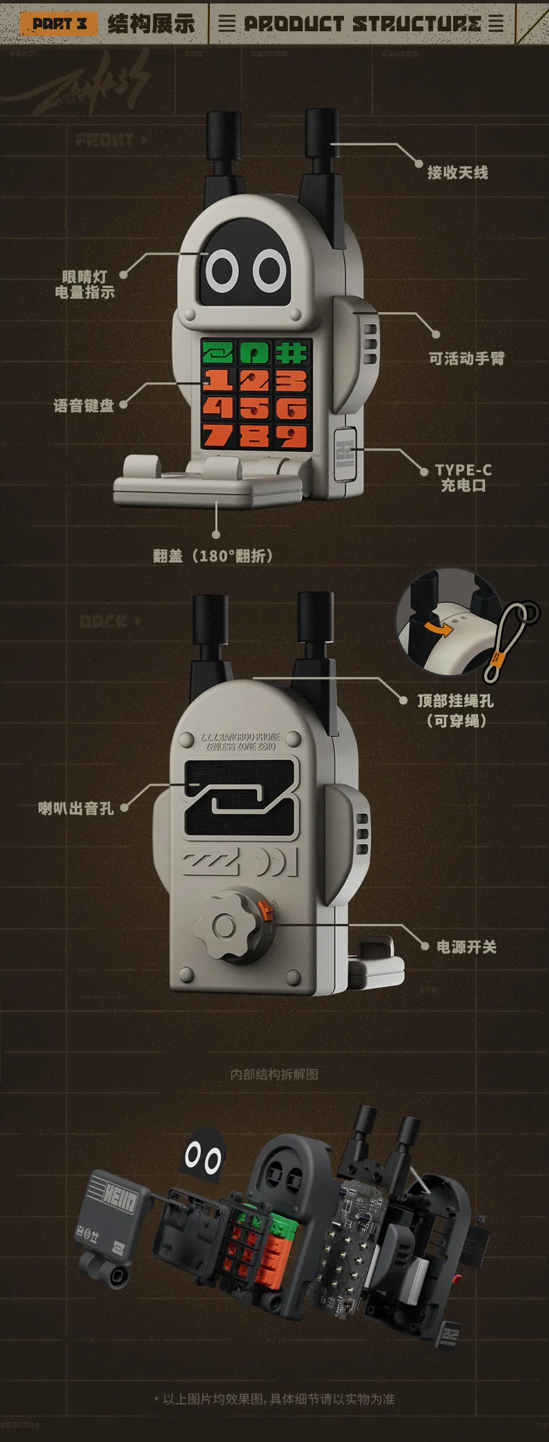 Zenless Zone Zero Enne Tabletop Series Bangboo Wireless Walkie-Talkie Phone Holder (Jan 2026) | Zenlesszonezero.toys