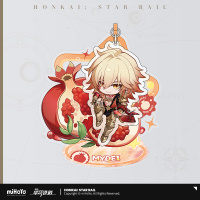 Fruity Summer Series Chibi Acrylic Charm & Stand - Mydei, Castorice, Trailblazer (5)