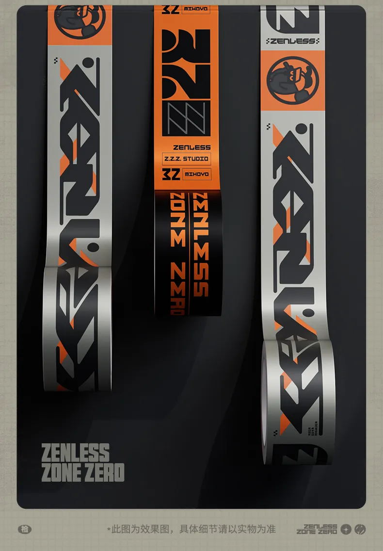 Zenless Zone Zero Urban Kit Series - Packaging Tape, Orange/Silver | zenlesszonezero.toys