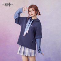 Citlali Impression Series Layered-Look Hoodie (2)