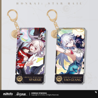 Character Portrait Series Acrylic Keychain (Elation) - Evanescia, Aventurine · Waveflair, Sparxie, Trailblazer, Yao Guang (4)
