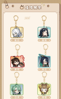 Chibi Emoticon Series Acrylic Keychain (Liyue Harbor) (4)