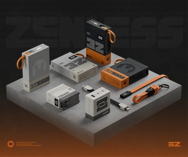 Zenless Zone Zero 140W GaN Three-Port Fast Charging Adapter | Zenlesszonezero.toys