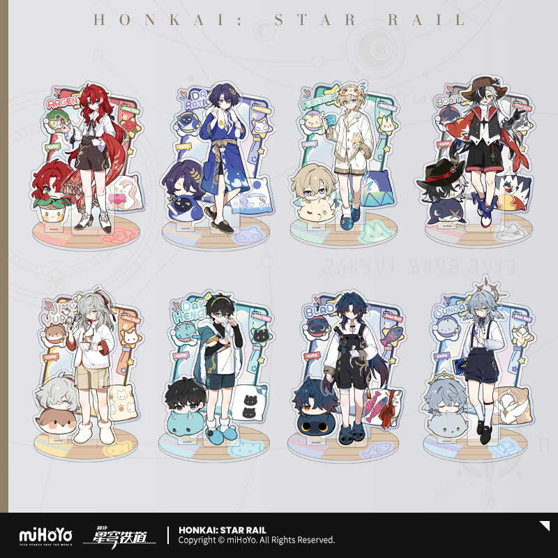 Acrylic Stand (男生宿舍系列) - Argenti, Dan Heng, Aventurine, Blade, Boothill, Dr. Ratio, Jing Yuan, Sunday