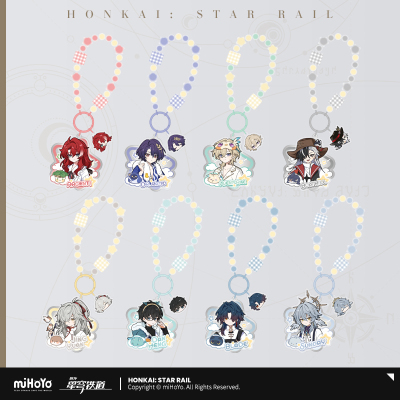 Acrylic Keychain (男生宿舍系列) - Argenti, Dan Heng, Aventurine, Blade, Boothill, Dr. Ratio, Jing Yuan, Sunday