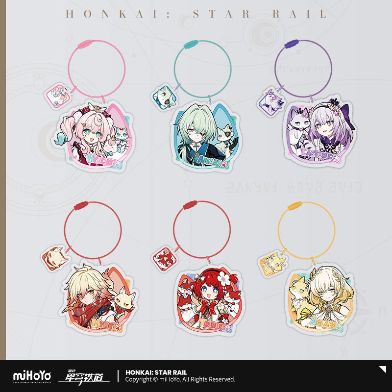Kitty Series Acrylic Keychain