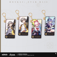Character Portrait Series Acrylic Keychain (Elation) - Evanescia, Aventurine · Waveflair, Sparxie, Trailblazer, Yao Guang (3)