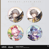 Character Portrait Series Tinplate Badge (Elation) - Evanescia, Aventurine · Waveflair, Sparxie, Trailblazer, Yao Guang (3)