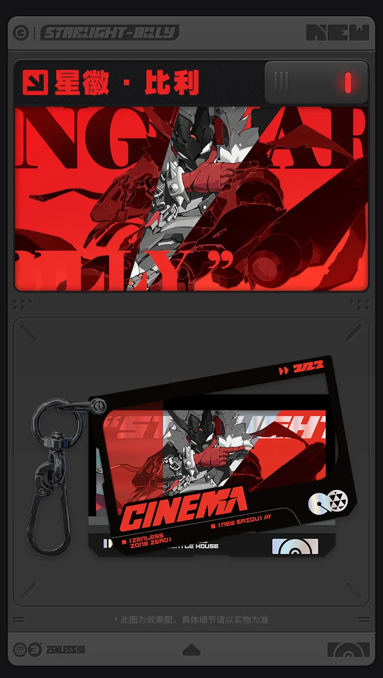 Zenless Zone Zero Mindscape Cinema Acrylic Keychain: Cunning Hares