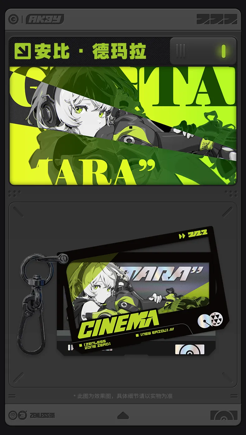 Zenless Zone Zero Mindscape Cinema Acrylic Keychain: Cunning Hares