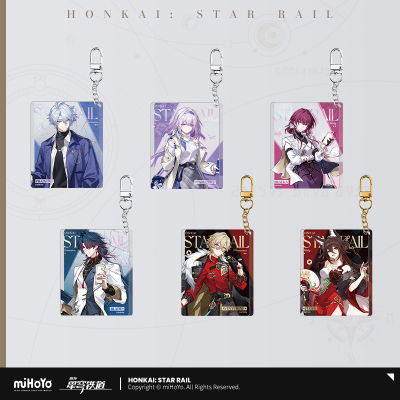 Express Travelogue Series Acrylic Keychain - Aventurine, Blade, Castorice, Fugue, Kafka, Phainon
