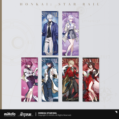 Express Travelogue Series Laser Ticket - Aventurine, Blade, Castorice, Fugue, Kafka, Phainon