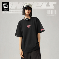 Printed Color-Block Short-Sleeve T-Shirt (三Z STUDIO) (Angels of Delusion) (6)