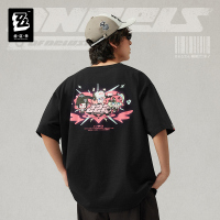 Printed Color-Block Short-Sleeve T-Shirt (三Z STUDIO) (Angels of Delusion) (5)