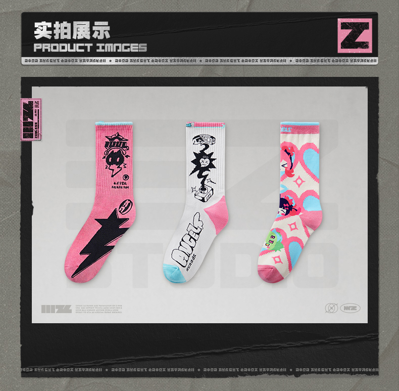 [Pre-order] Zenless Zone Zero 3Z STUDIO Angels of Delusion Socks 3 Styles (Nov 2026) - Image 2 | zenlesszonezero.toys