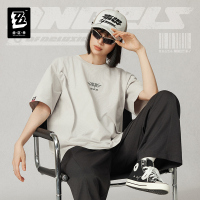 Printed Color-Block Short-Sleeve T-Shirt (三Z STUDIO) (Angels of Delusion) (3)