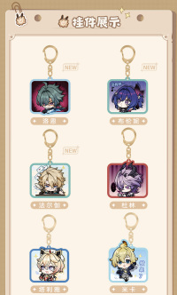 Chibi Emoticon Series Acrylic Keychain (Mondstadt) (4)