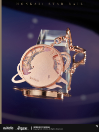 Cyrene-themed Impression Series Flowing Glitter Metal Keychain (5)