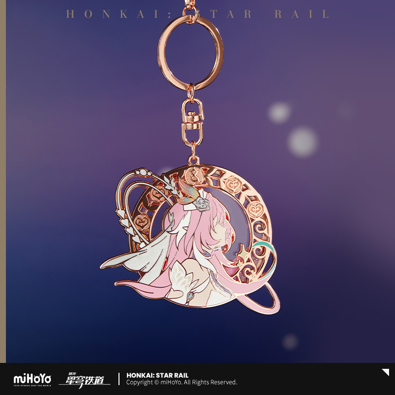 Cyrene-themed Impression Series Flowing Glitter Metal Keychain