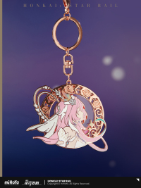 Cyrene-themed Impression Series Flowing Glitter Metal Keychain (6)