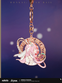 Cyrene-themed Impression Series Flowing Glitter Metal Keychain (2)
