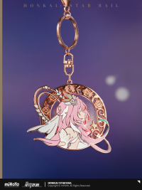 Cyrene-themed Impression Series Flowing Glitter Metal Keychain (3)