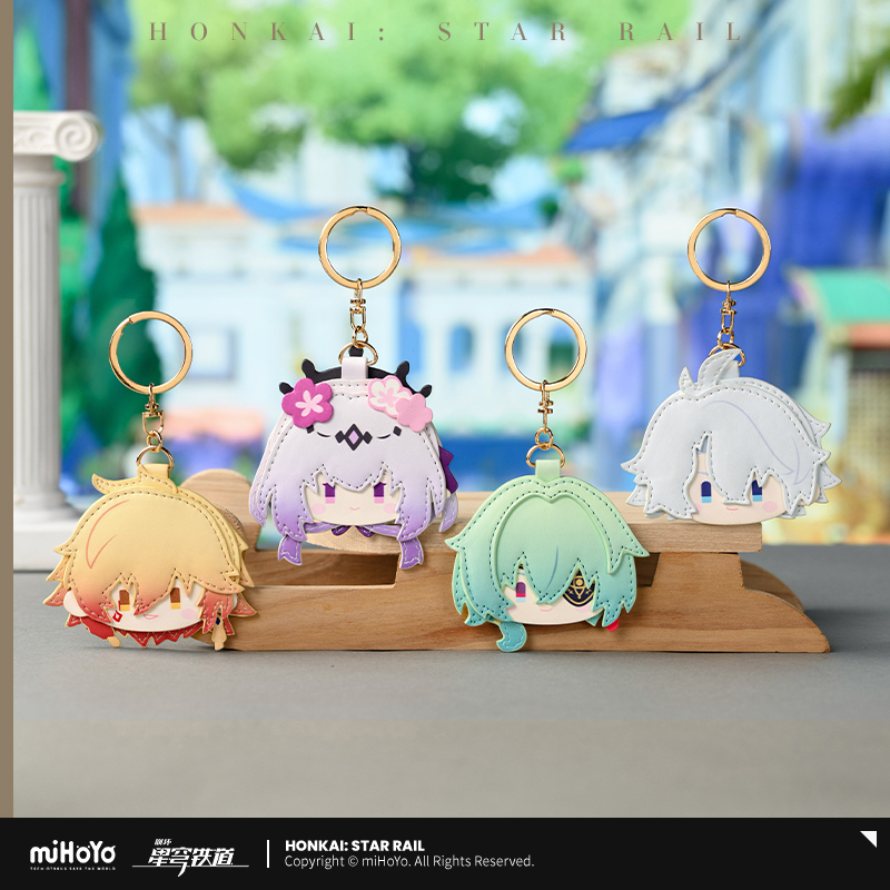 Big Head Series PU Keychain