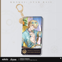Character Portrait Series Acrylic Keychain (Elation) - Evanescia, Aventurine · Waveflair, Sparxie, Trailblazer, Yao Guang (2)