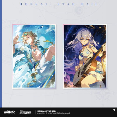 Light Cone Series Acrylic Shikishi - Welcome to the Cosmic City, Rise and Sing, A Star That Lights the Night, Dazzled by a Flowery World, Summer Rides the Surf, When She Decided to See