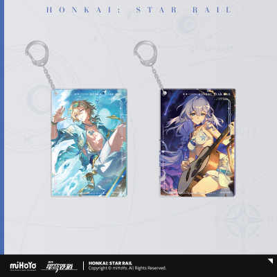 Light Cone Series Acrylic Keychain - Welcome to the Cosmic City, Rise and Sing, A Star That Lights the Night, Dazzled by a Flowery World, Summer Rides the Surf, When She Decided to See