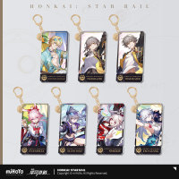 Character Portrait Series Acrylic Keychain (Elation) - Evanescia, Aventurine · Waveflair, Sparxie, Trailblazer, Yao Guang (6)