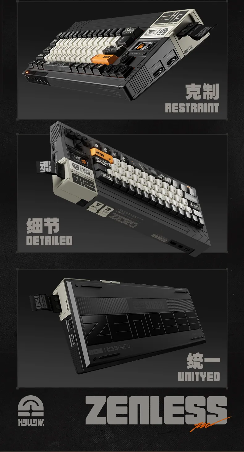 Zenless Zone Zero Tidal Noise Tri-Mode Mechanical Keyboard | zenlesszonezero.toys